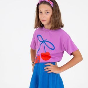 wide fit shirt-lotie cherries magenta