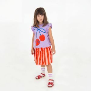ruffle tee-lotie cherries mauve