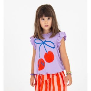 ruffle tee-lotie cherries mauve