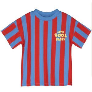 wide fit tshirt-pool party baja blue