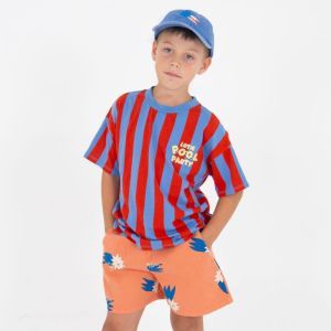 wide fit tshirt-pool party baja blue