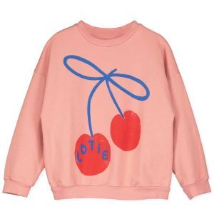 sweatshirt-lotie cherries clay pink