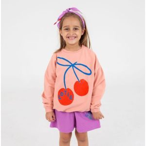 sweatshirt-lotie cherries clay pink