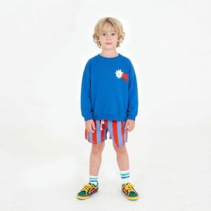 sweatshirt-small lucky star royal blue