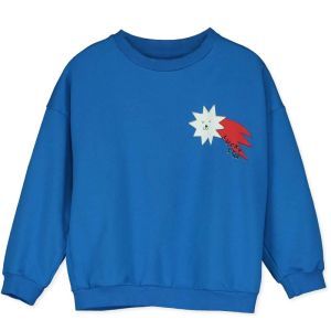 sweatshirt-small lucky star royal blue