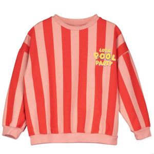 sweatshirt-lotie pool party red stripes/cla