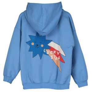 hooded sweatshirt-lucky star baja blue