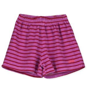towel terry shorts-lotie stripes/magenta