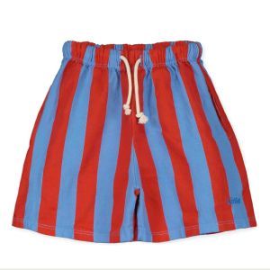 twill bermuda shorts-lotie red stripes/baj
