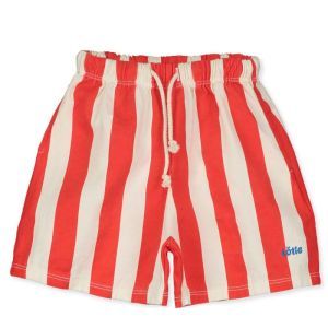 twill bermuda pockets-lotie red stripes/off