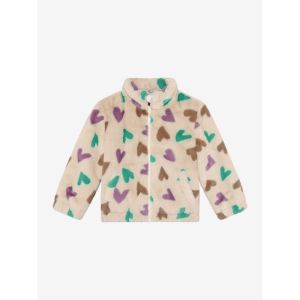 teddy jacket hearts sandshell 
