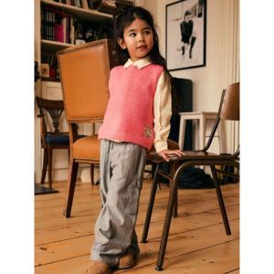 knitted vest desert rose