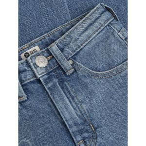 denim barrel fit print used grey denim