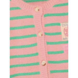 knitwear striped cardigan lilas