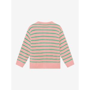 knitwear striped cardigan lilas