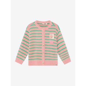 knitwear striped cardigan lilas