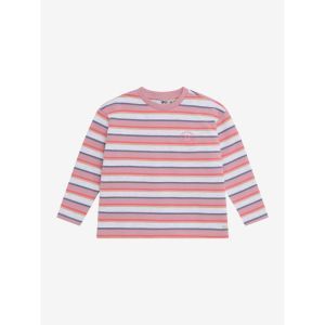 t-shirt longsleeve striped lilas