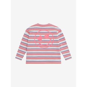 t-shirt longsleeve striped lilas