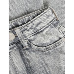 denim barrel fit grey denim