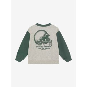 oversized sweater print natural melange