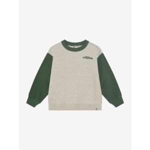oversized sweater print natural melange