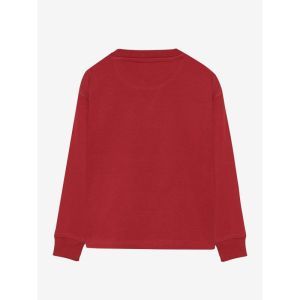 t-shirt longsleeve chest print rythmic red