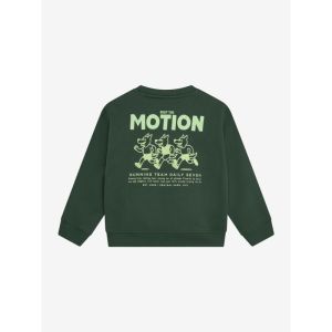 oversized sweater backprint jungle green