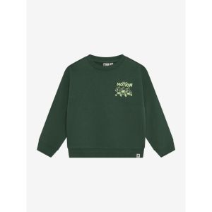 oversized sweater backprint jungle green