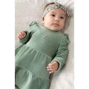 velours-lucky bloombird jade groen