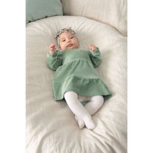 velours-lucky bloombird jade groen