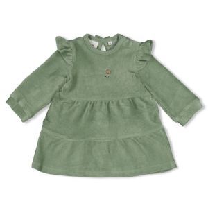 velours-lucky bloombird jade groen
