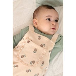 pointell rib-lucky bloombird jade groen
