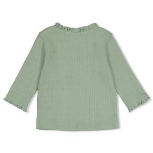 pointell rib-lucky bloombird jade groen