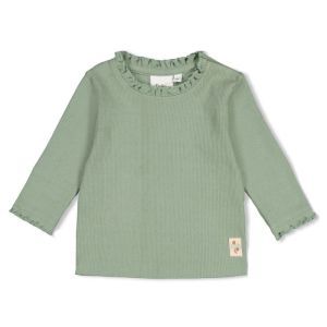 pointell rib-lucky bloombird jade groen