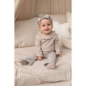 flare broek-dress to impress offwhite melang
