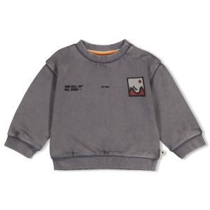 met backprint-mountain top grijs