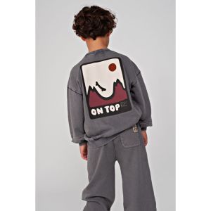 met backprint oversized-mounta grijs