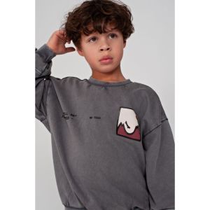 met backprint oversized-mounta grijs