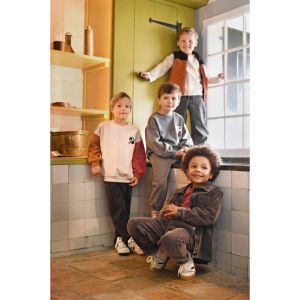 met backprint oversized-mounta grijs