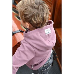 hoody-rock the earth mauve