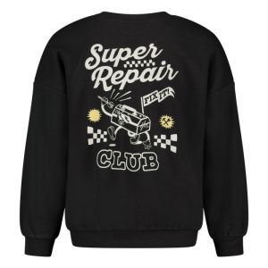 met backprint oversized antraciet