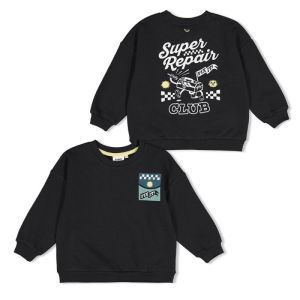 met backprint oversized antraciet