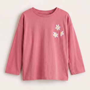 daisies embroidery pink lemonade