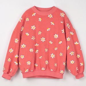 daisies all over coral