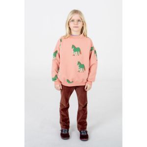 horses allover peach rose