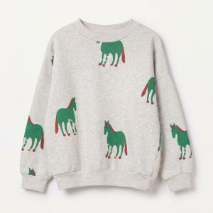 horses allover light grey mela