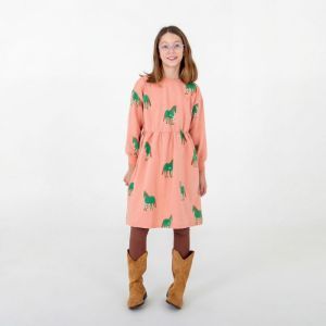horses all over peach rose