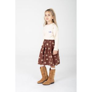 daisies all over washed brown