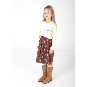 daisies all over washed brown