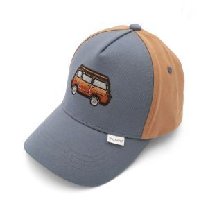 kids boy-cap caming bus blue/braun